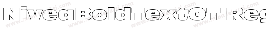 NiveaBoldTextOT Regu字体转换